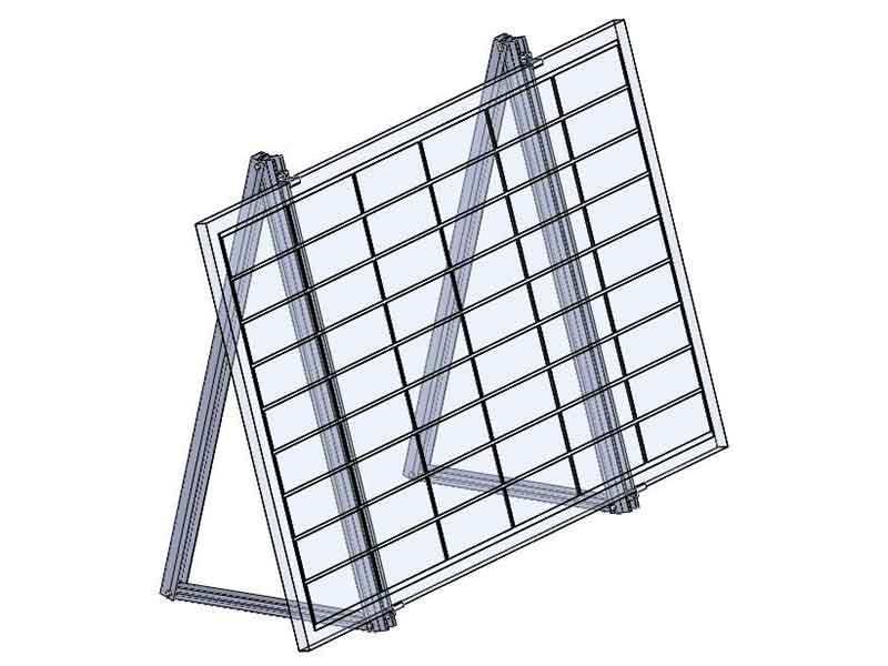 Staffa regolabile per il montaggio del pannello solare del balcone