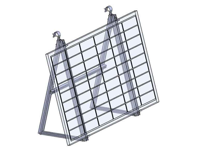 Staffa di installazione facile per il montaggio sul balcone del pannello solare