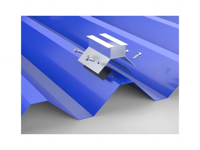Morsetto per aggraffatura solare trapezoidale in alluminio per tetto personalizzato