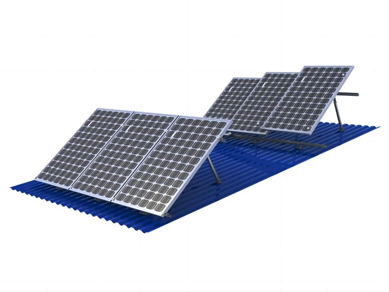 Sistema di staffe per pannelli solari per tetto in tegole piatte YRK-Roof08