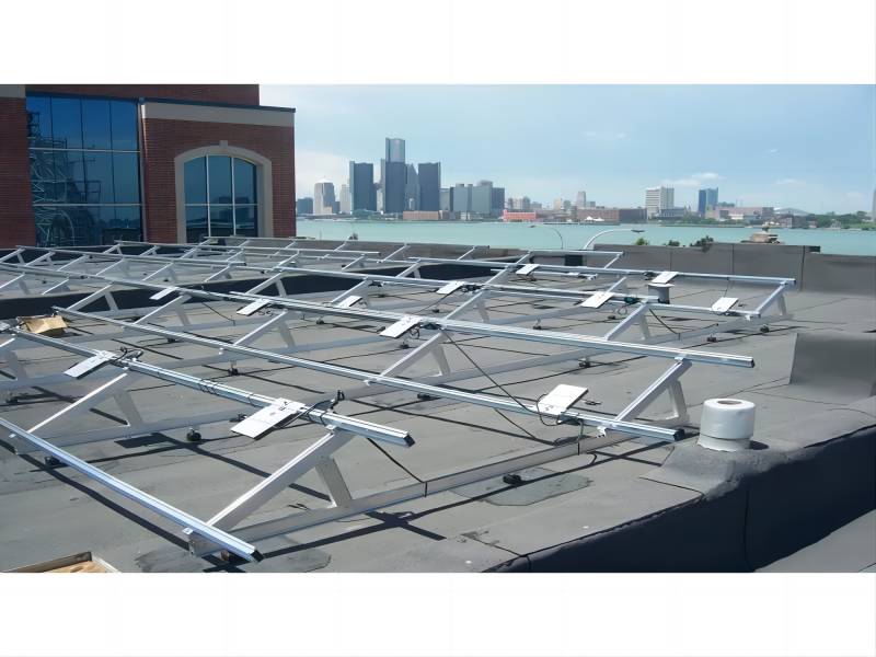 Telaio di supporto triangolare per tetto piano Montaggio su tetto YRK-Roof11