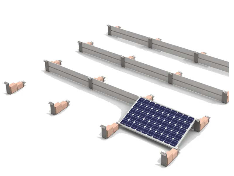 Staffe di montaggio per tetto piano per pannelli solari YRK-Roof 01