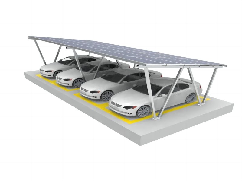 Sistema di montaggio solare per posto auto coperto impermeabile YRK-Carport01